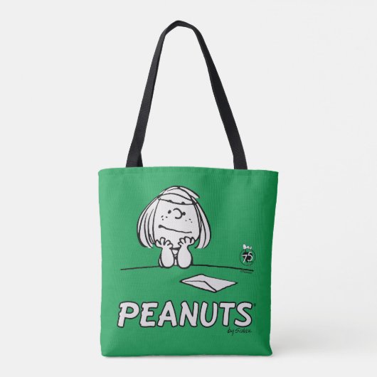 Erdnüsse | Peppermint Patty Thoughts Tasche (Rückseite)