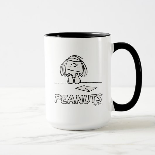 Erdnüsse | Peppermint Patty Thoughts Tasse (Rechts)