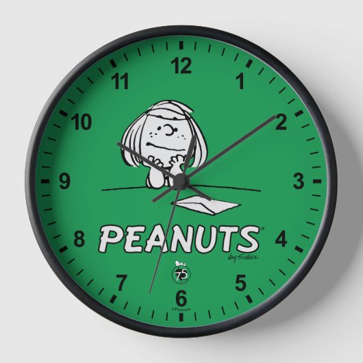 Erdnüsse | Peppermint Patty Thoughts Uhr (Vorderseite)