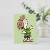 Erdnüsse | Peppermint Patty Thumbs Up Postkarte (Stehend Vorderseite)