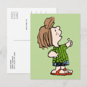 Erdnüsse | Peppermint Patty Thumbs Up Postkarte (Vorne/Hinten)