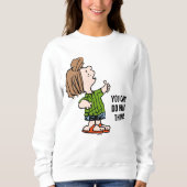 Erdnüsse | Peppermint Patty Thumbs Up Sweatshirt (Vorderseite)