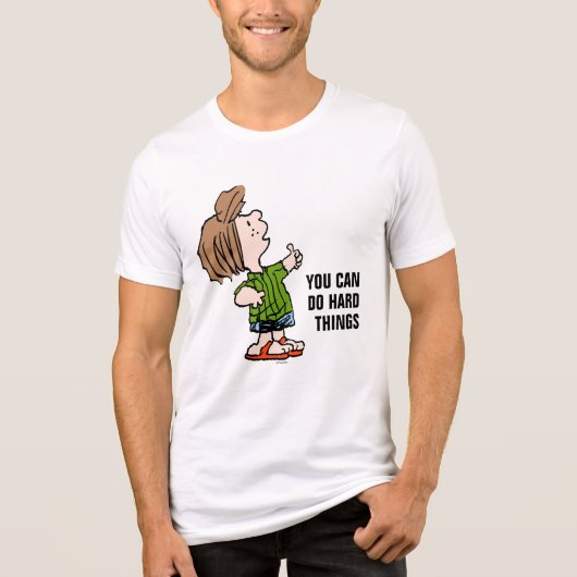 Erdnüsse | Peppermint Patty Thumbs Up Tri-Blend Shirt (Vorderseite)