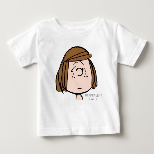 Erdnüsse | Peppermint Patty Verwirrtes Gesicht Baby T-shirt (Vorderseite)