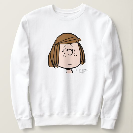 Erdnüsse | Peppermint Patty Verwirrtes Gesicht Sweatshirt (Design vorne)