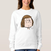 Erdnüsse | Peppermint Patty Verwirrtes Gesicht Sweatshirt (Vorderseite)