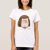Erdnüsse | Peppermint Patty Verwirrtes Gesicht T-Shirt (Vorderseite)