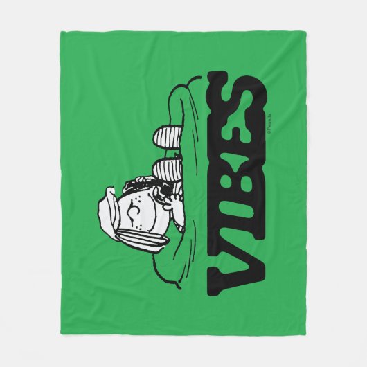 Erdnüsse | Peppermint Patty Vibes Fleecedecke (Vorderseite)