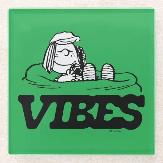 Erdnüsse | Peppermint Patty Vibes Glasuntersetzer (Vorderseite)