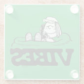 Erdnüsse | Peppermint Patty Vibes Glasuntersetzer (Rückseite)