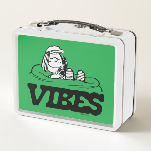 Erdnüsse | Peppermint Patty Vibes Metall Brotdose (Rückseite)