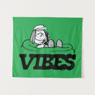 Erdnüsse Peppermint Patty Vibes Wandteppich