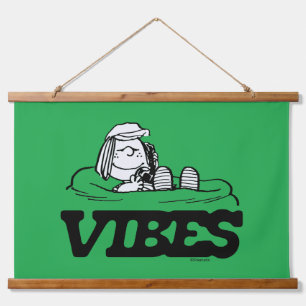 Erdnüsse Peppermint Patty Vibes Wandteppich Mit Holzrahmen
