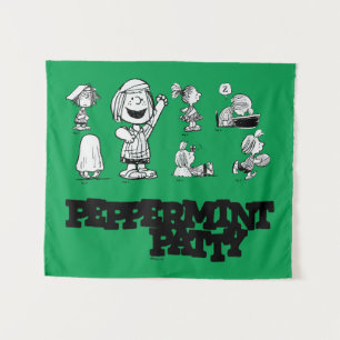 Erdnüsse Peppermint Patty Wandteppich