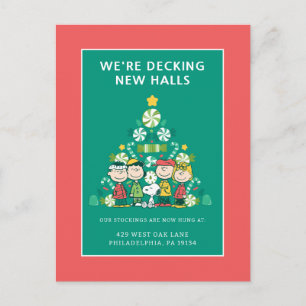 Erdnüsse   Pfefferminz-Weihnachtsbaum Feiertagspostkarte