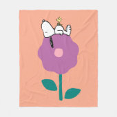 Erdnüsse | Pfeifen für Snoopy und Holz-Blume Fleecedecke (Vorderseite)