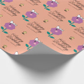 Erdnüsse | Pfeifen für Snoopy und Holz-Blume Geschenkpapier (Ecke)