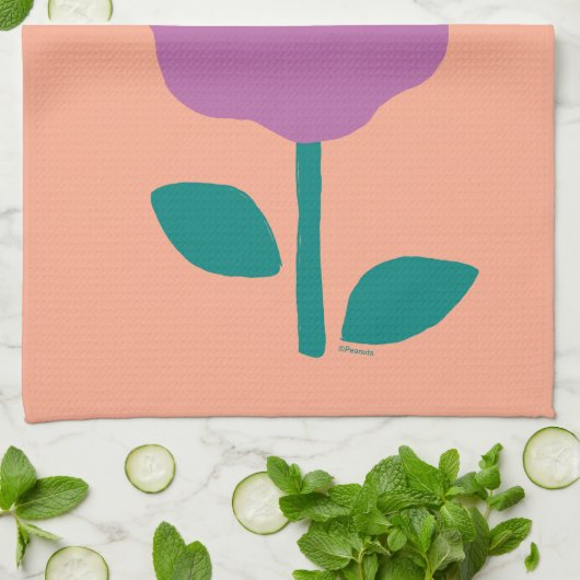 Erdnüsse | Pfeifen für Snoopy und Holz-Blume Geschirrtuch (Gefaltet)