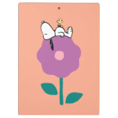 Erdnüsse | Pfeifen für Snoopy und Holz-Blume Klemmbrett (Rückseite)