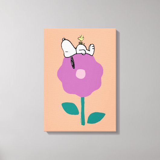 Erdnüsse | Pfeifen für Snoopy und Holz-Blume Leinwanddruck (Vorderseite)
