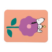 Erdnüsse | Pfeifen für Snoopy und Holz-Blume Magnet (Horizontal)