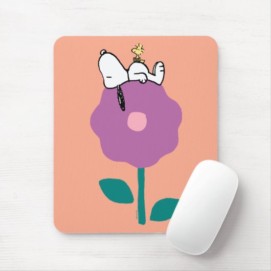 Erdnüsse | Pfeifen für Snoopy und Holz-Blume Mousepad (Mit Mouse)