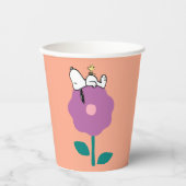 Erdnüsse | Pfeifen für Snoopy und Holz-Blume Pappbecher (Vorderseite)