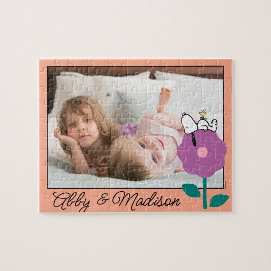 Erdnüsse | Pfeifen für Snoopy und Holz-Blume Puzzle (Horizontal)