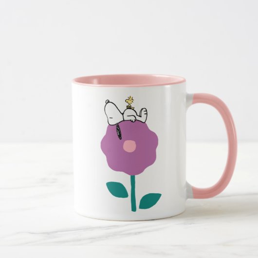 Erdnüsse | Pfeifen für Snoopy und Holz-Blume Tasse (Rechts)