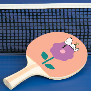 Erdnüsse   Pfeifen für Snoopy und Holz-Blume Tischtennis Schläger