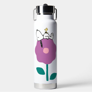 Erdnüsse   Pfeifen für Snoopy und Holz-Blume Trinkflasche