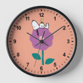 Erdnüsse | Pfeifen für Snoopy und Holz-Blume Uhr (Vorderseite)