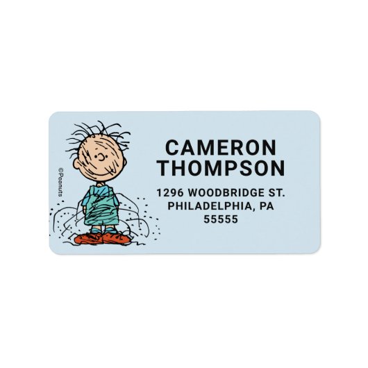 Erdnüsse | Pigment Adressaufkleber (Vorne)