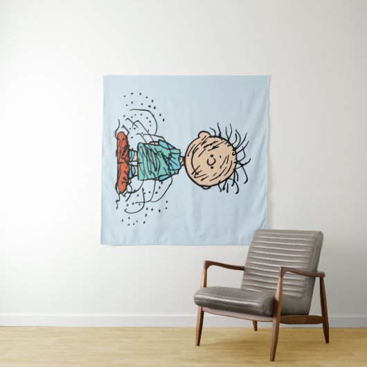 Erdnüsse | Pigment Wandteppich (Beispiel (Horizontal))