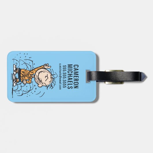 Erdnüsse | Pigpen Dancing Gepäckanhänger (Rückseite horizontal)