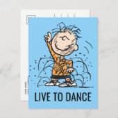 Erdnüsse | Pigpen Dancing Postkarte (Vorne/Hinten)