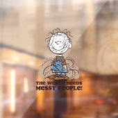 Erdnüsse | Pigpen Die Welt braucht die Geselligkei Fensteraufkleber (Blatt 2)