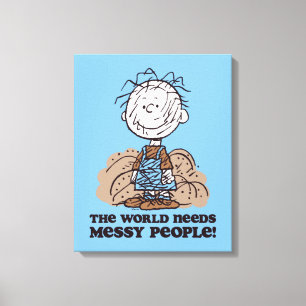 Erdnüsse Pigpen Die Welt braucht die Geselligkei Leinwanddruck