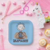 Erdnüsse | Pigpen Die Welt braucht die Geselligkei Pappteller (Party)