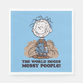 Erdnüsse | Pigpen Die Welt braucht die Geselligkei Serviette (Vorderseite)