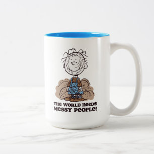 Erdnüsse   Pigpen Die Welt braucht die Geselligkei Zweifarbige Tasse