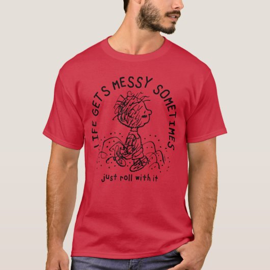 Erdnüsse Pigpen Leben wird manchmal chaotisch. Ein T-Shirt (Vorderseite)