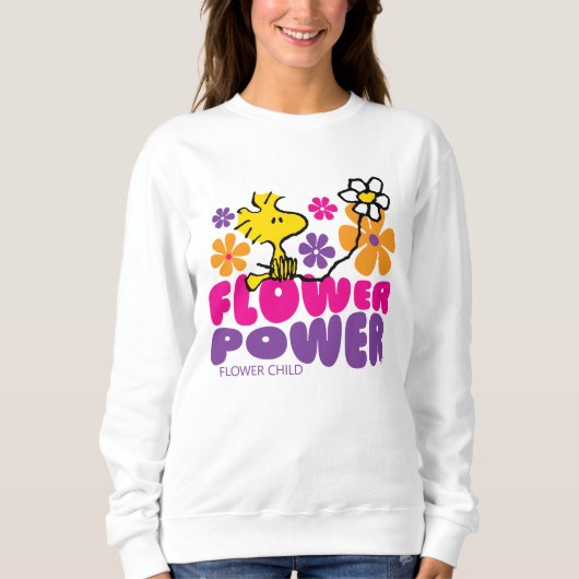 Erdnüsse | Power der Blume Holz Sweatshirt (Vorderseite)