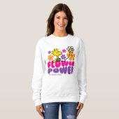 Erdnüsse | Power der Blume Holz Sweatshirt (Vorne ganz)