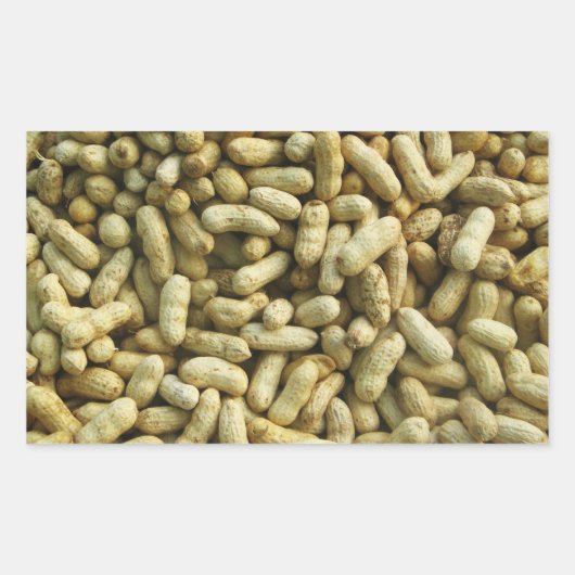 Erdnüsse Rechteckiger Aufkleber (Vorderseite)