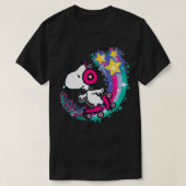 Erdnüsse Roller Skaten Powered Rainbow T-Shirt (Design vorne)