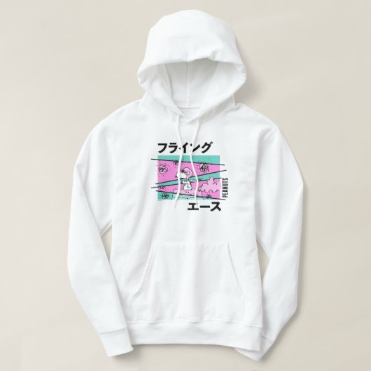 Erdnüsse | Rosa Flying Ace Hoodie (Design vorne)