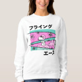 Erdnüsse | Rosa Flying Ace Sweatshirt (Vorderseite)
