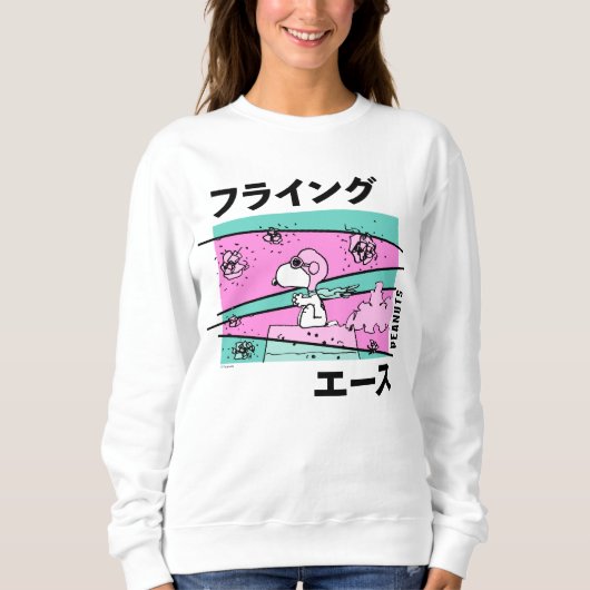 Erdnüsse | Rosa Flying Ace Sweatshirt (Vorderseite)