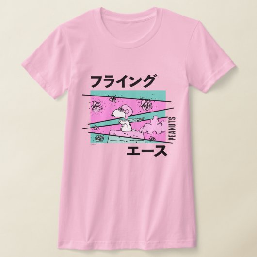 Erdnüsse | Rosa Flying Ace T-Shirt (Ablage )